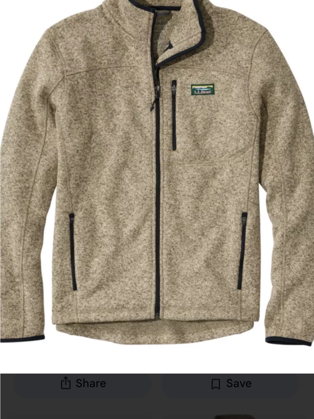 L.L. Bean Men's Fleece full zip hoodie